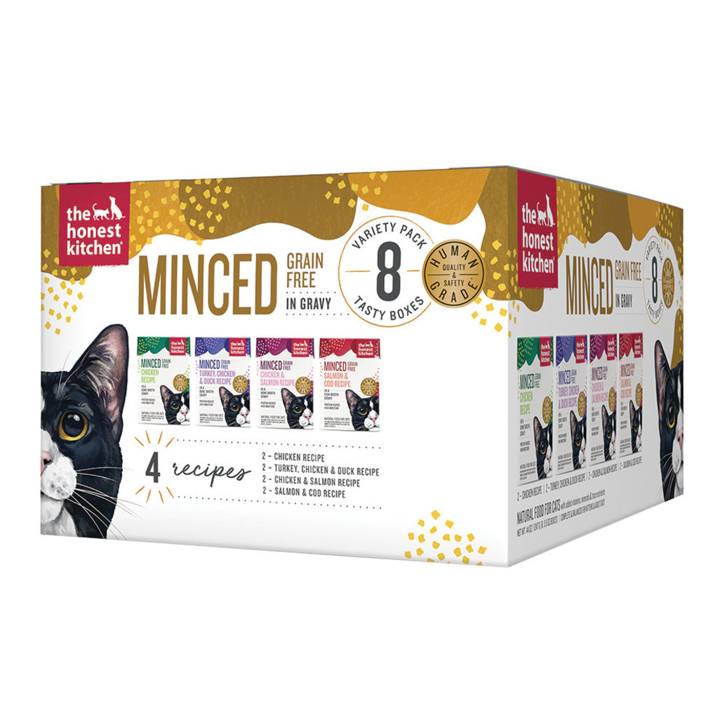 View larger image of The Honest Kitchen, Grain Free Minced in Gravy Variety Pack, 8pk - Wet Cat Food