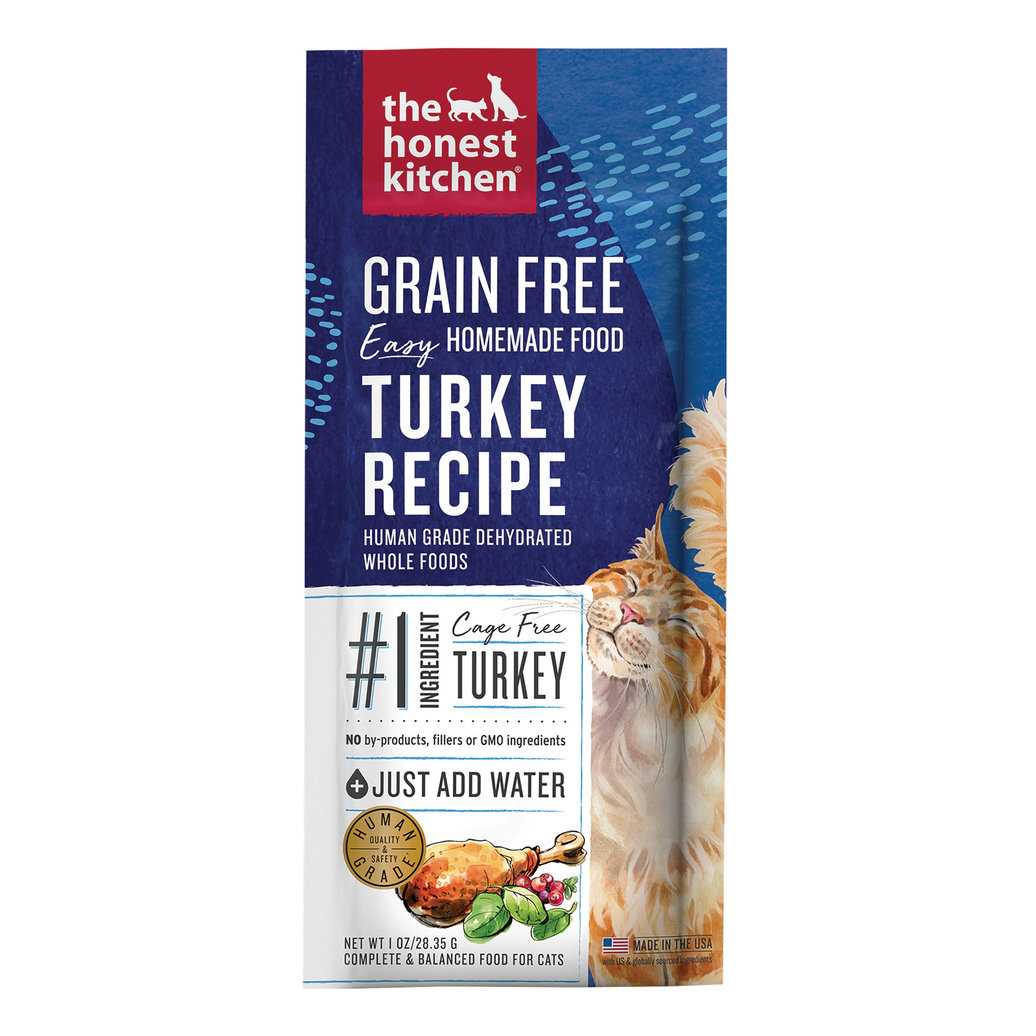 View larger image of The Honest Kitchen, Grain Free Turkey Recipe, Single Serve, 28 g - Freeze Dried Cat Food