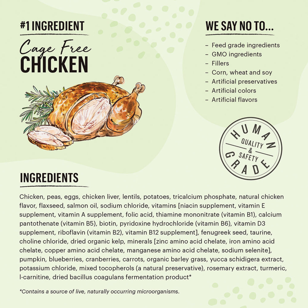 View larger image of The Honest Kitchen, Grain Free Whole Food Clusters, Chicken Recipe