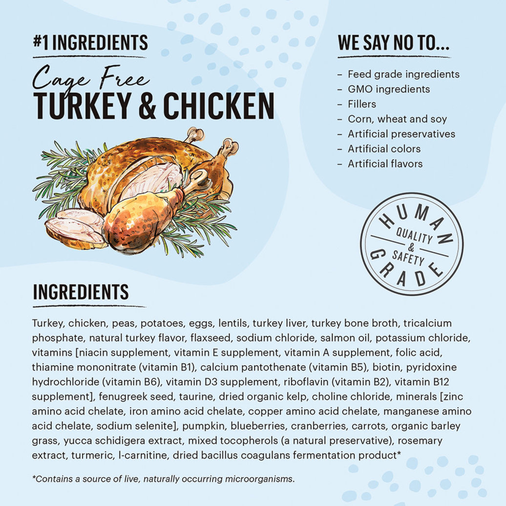 View larger image of The Honest Kitchen, Grain Free Whole Food Clusters, Turkey & Chicken Recipe