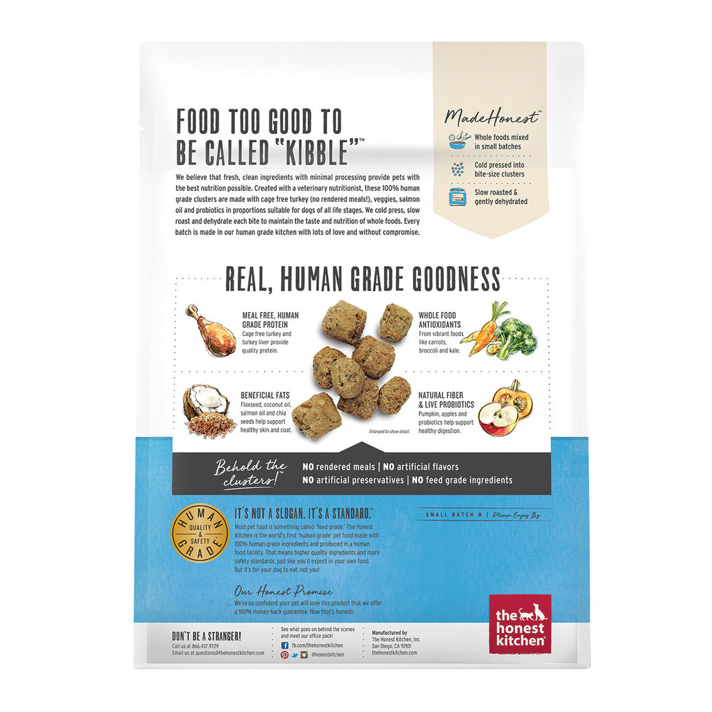 View larger image of The Honest Kitchen, Grain Free Whole Food Clusters - Turkey