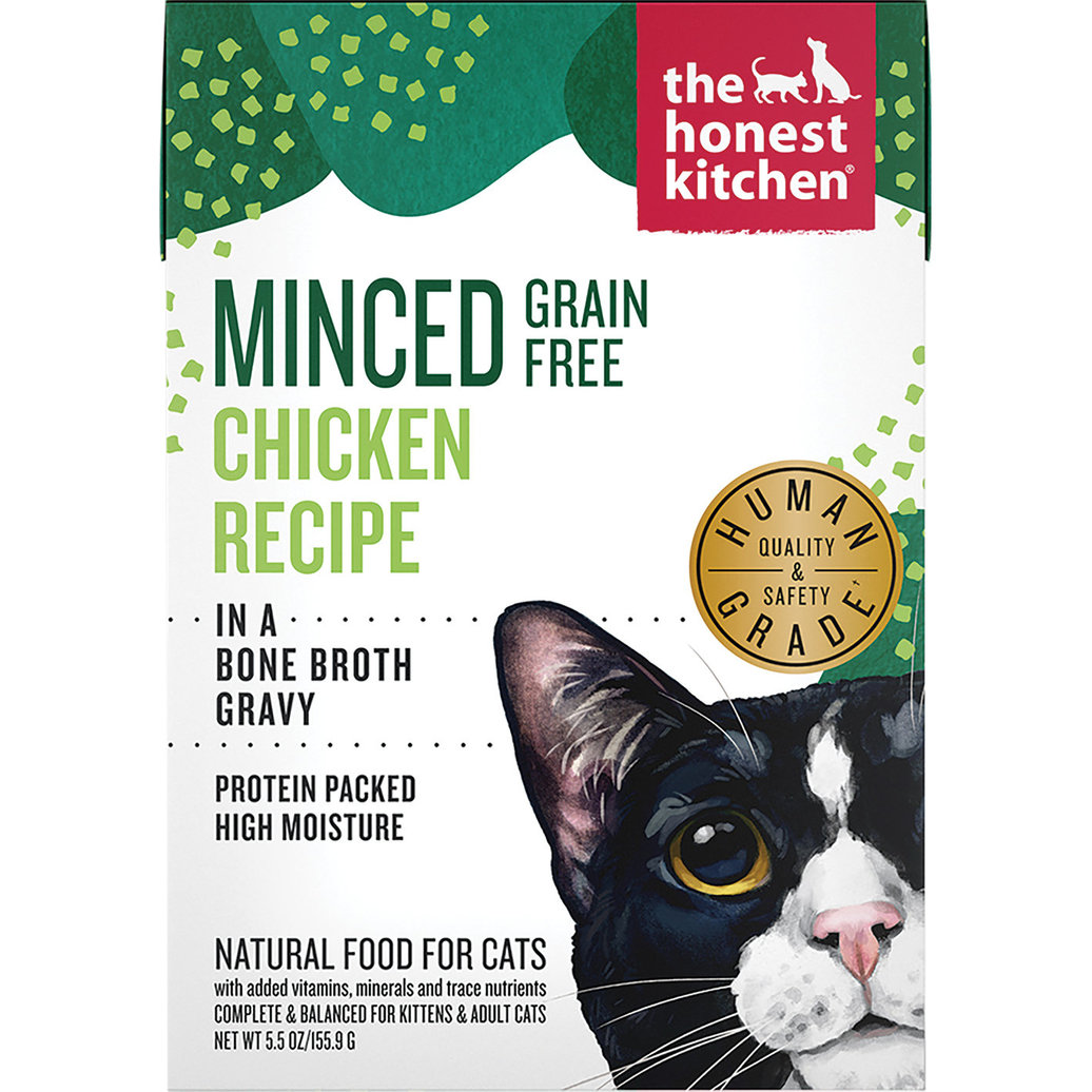 View larger image of The Honest Kitchen, Minced Chicken in Bone Broth Gravy - Wet Cat Food