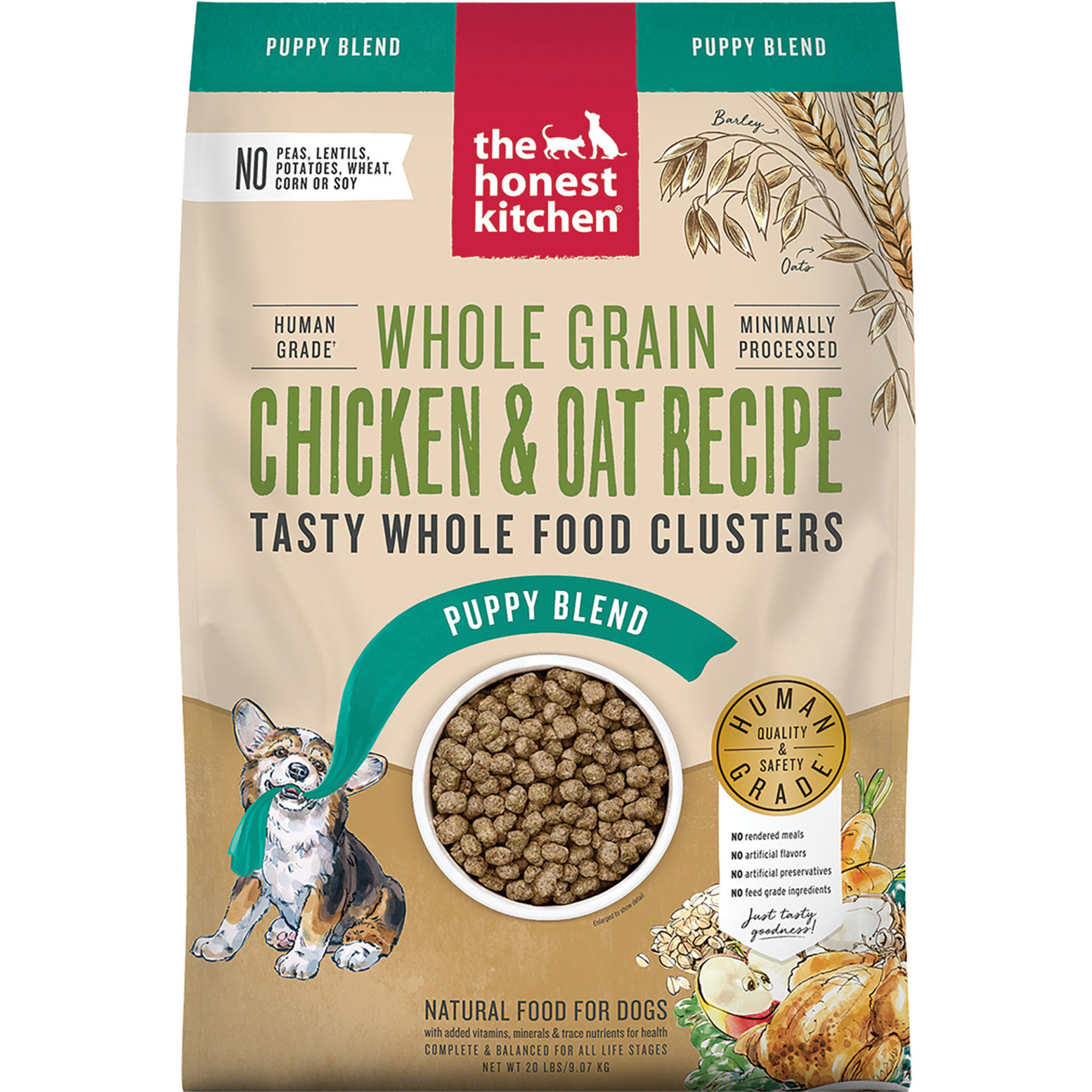 The Honest Kitchen Puppy Whole Food Clusters w Grain 0.45 kg