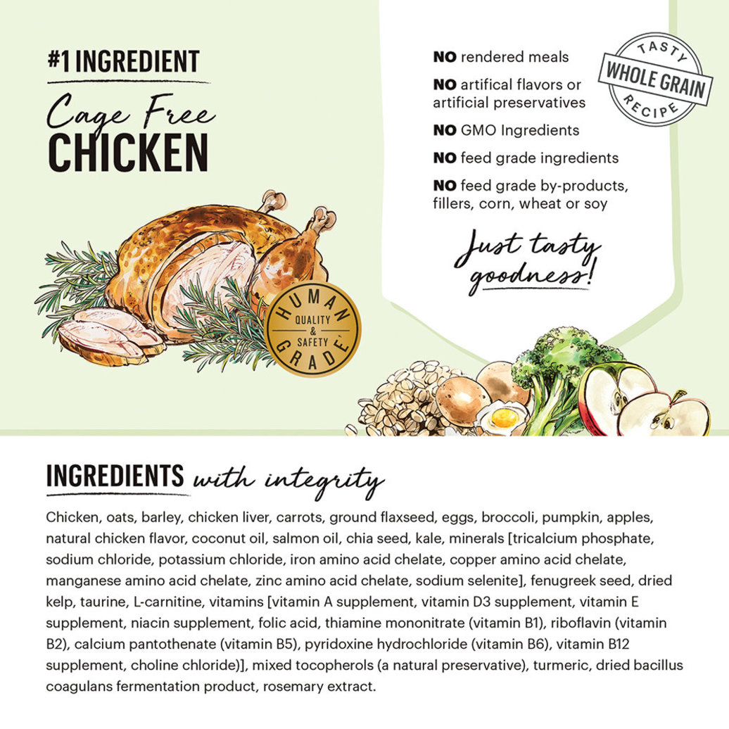 View larger image of The Honest Kitchen, Small Breed, Whole Food Clusters, Whole Grain Chicken & Oat Recipe