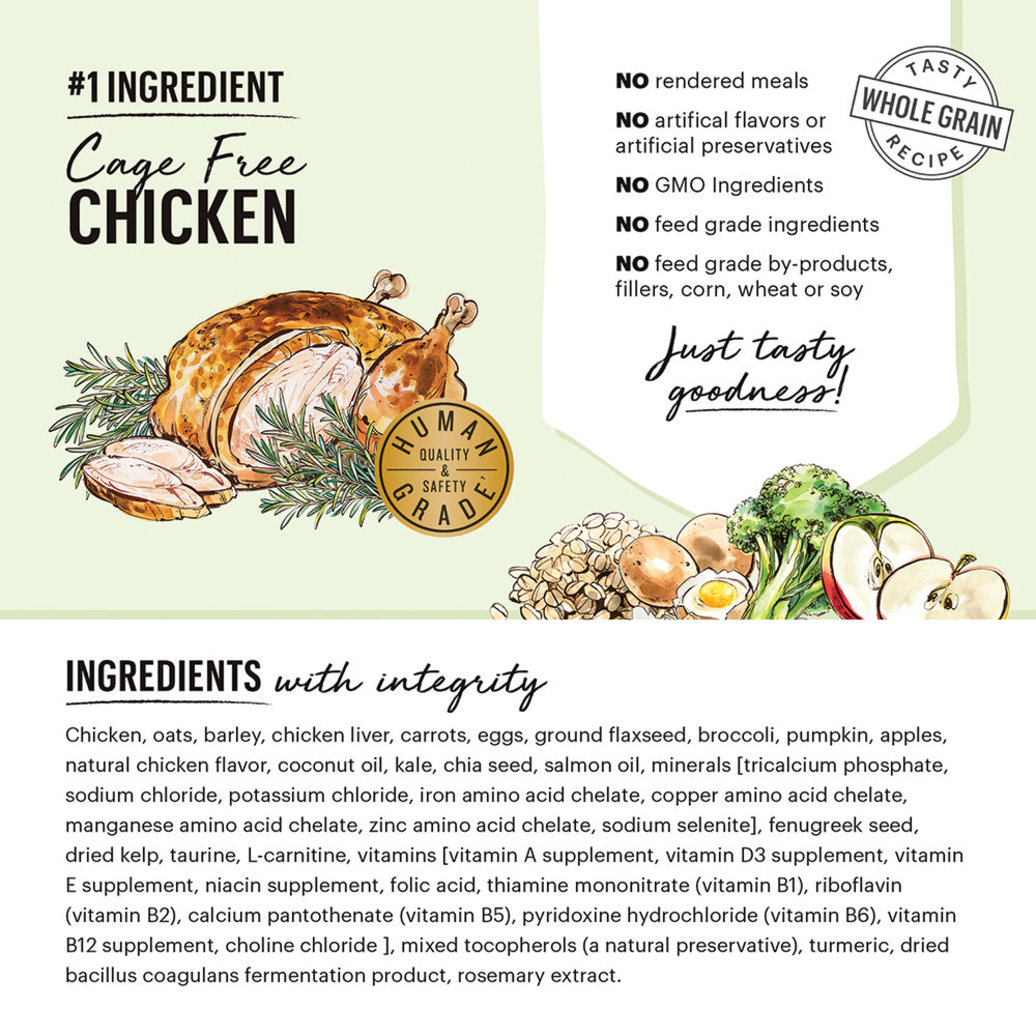 View larger image of The Honest Kitchen, Whole Food Clusters, Whole Grain Chicken & Oat Recipe