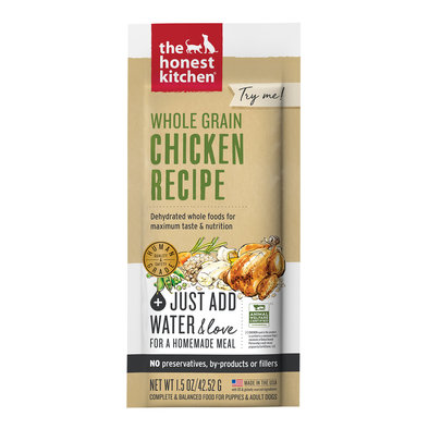 The Honest Kitchen, Adult - Whole Grain Chicken - Single Serve - 42.5g - Freeze Dried Dog Food