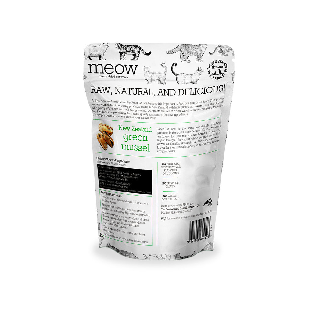 View larger image of The New Zealand Natural Pet Food Co., Meow, New Zealand Green Mussel