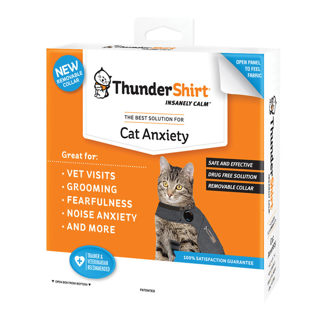 View larger image of ThunderWorks, ThunderShirt for Cats - Heather Grey