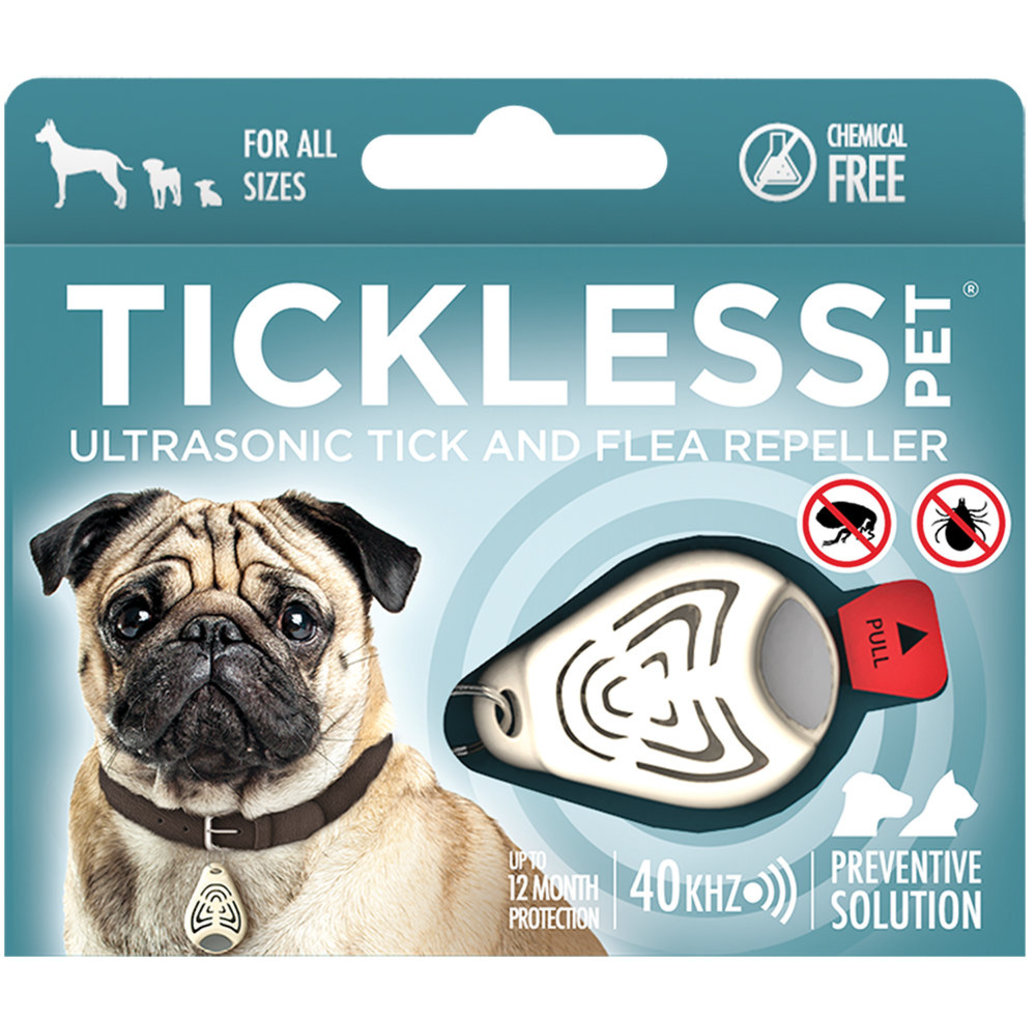 View larger image of Pet Ultrasonic Tick & Flea Repellent - Beige
