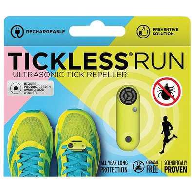 Run Rechargeable Ultrasonic Tick & Flea Repellent - Neon Green