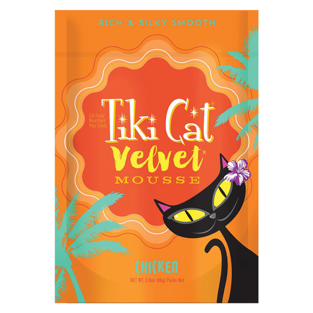 View larger image of Tiki Cat, Pouch, Feline Adult - Velvet Mousse - Chicken - 79 g