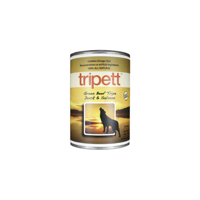 Canned Dog Food, Beef Tripe with Duck & Salmon
