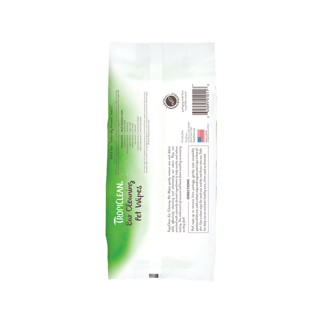 View larger image of Tropiclean, Ear Cleaning Wipes - 50 ct