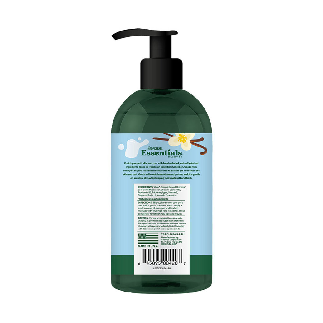 View larger image of TropiClean, Essentials Goat's Milk Shampoo - 16 fl oz