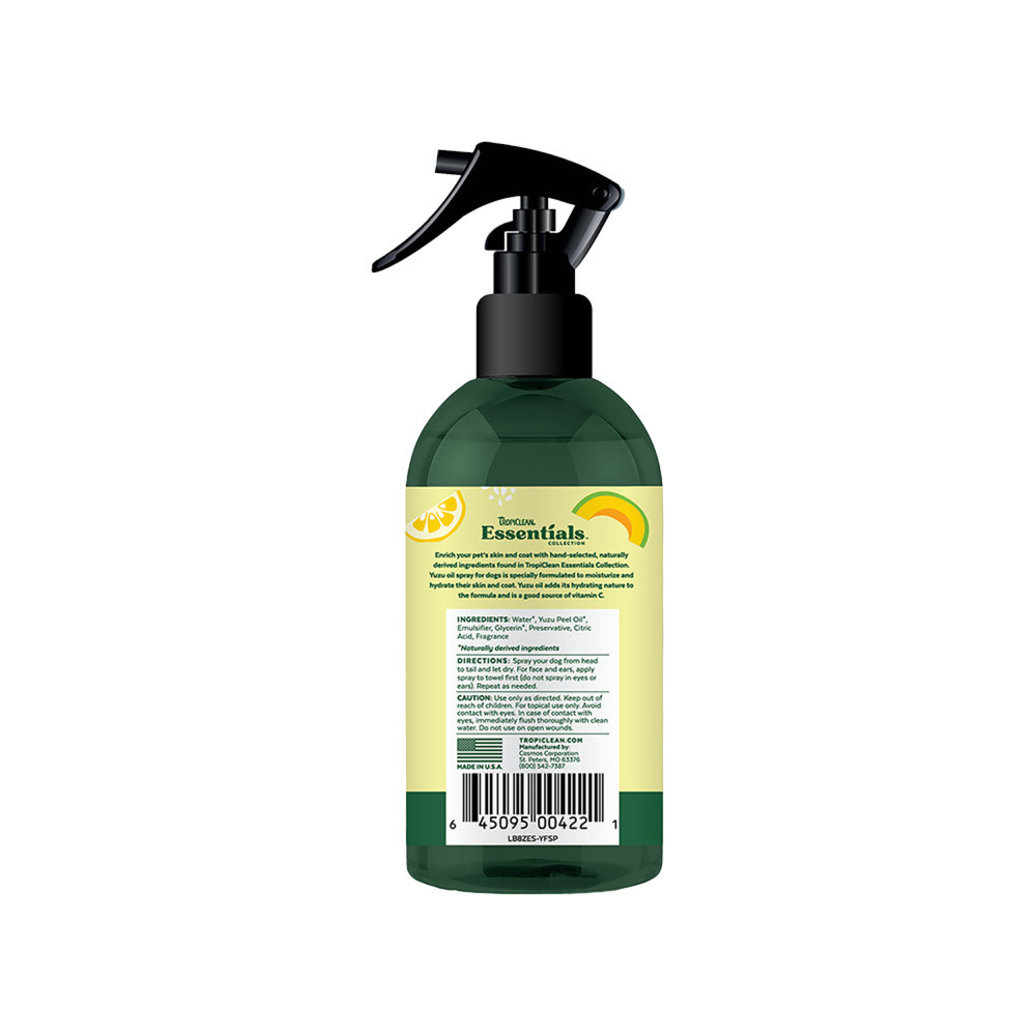View larger image of TropiClean, Essentials Yuzu Oil Deodorizing Spray - 8 fl oz