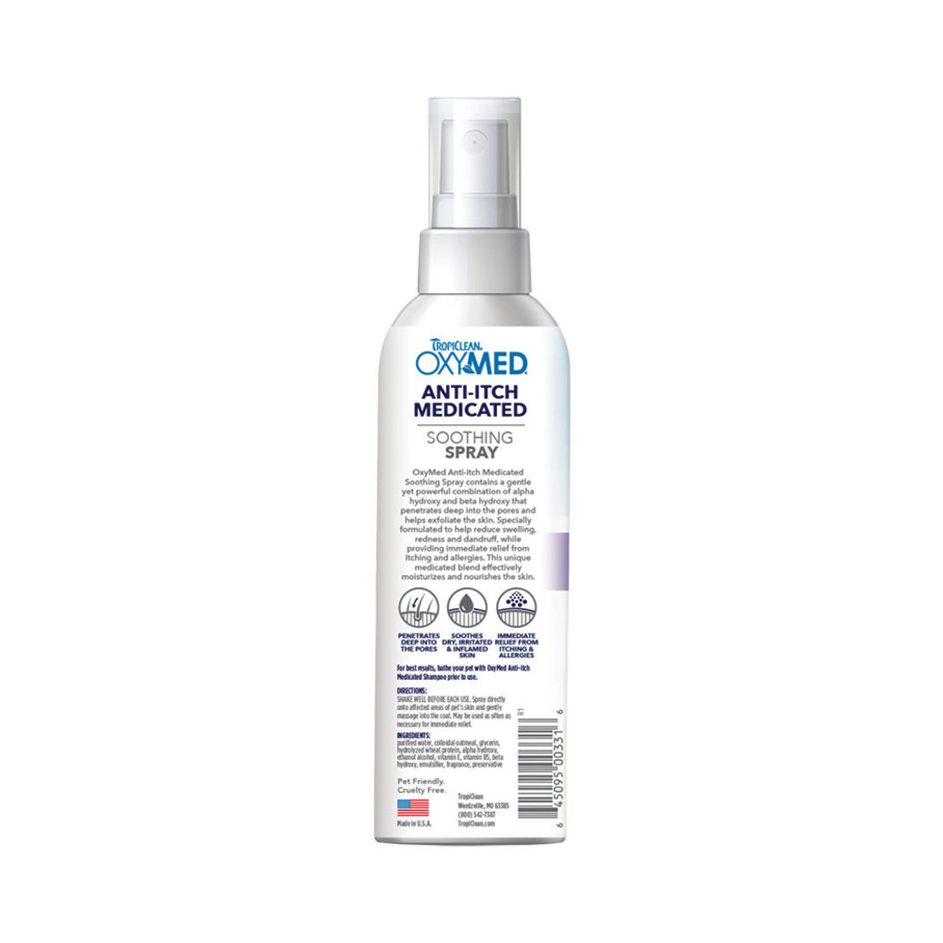 View larger image of Tropiclean, Oxy-Med Anti-Itch Spray - 8 oz