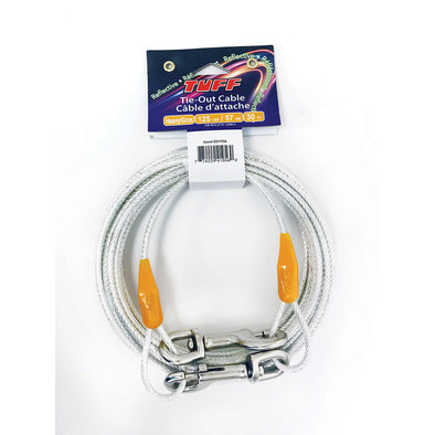 TUFF, Reflective Tie-Out Cable - Heavy - 25'