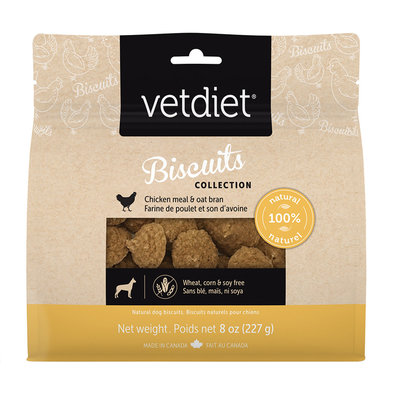 Vetdiet, Biscuits Collection - Chicken Meal & Oat Bran - 227 g - Dog Biscuit