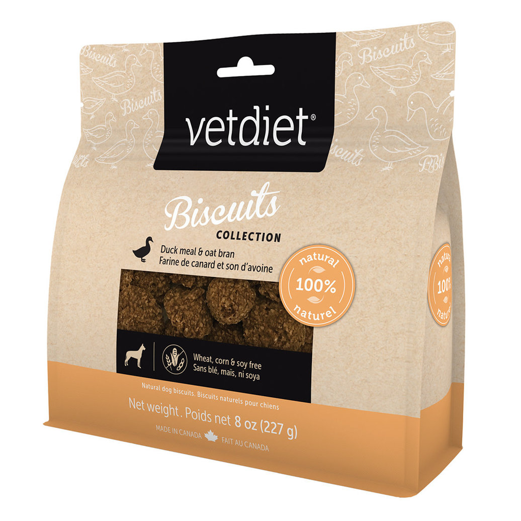View larger image of Vetdiet, Biscuits Collection - Duck Meal & Oat Bran - 227 g - Dog Biscuit