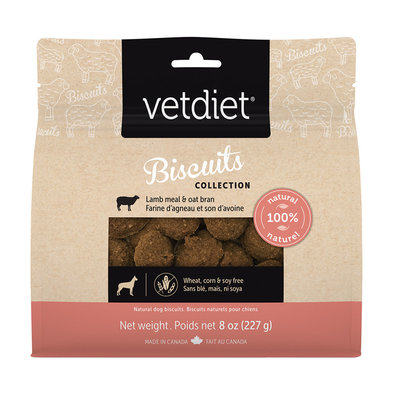 Vetdiet, Biscuits Collection - Lamb Meal & Oat Bran - 227 g - Dog Biscuit