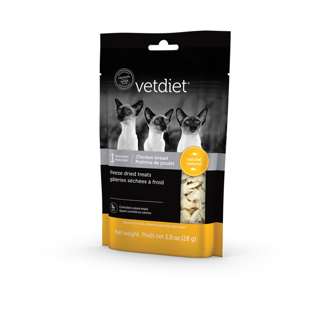 View larger image of Vetdiet, Freeze Dried Cat Treats - Chicken Breast - 28 g - Freeze Dried Cat Treat