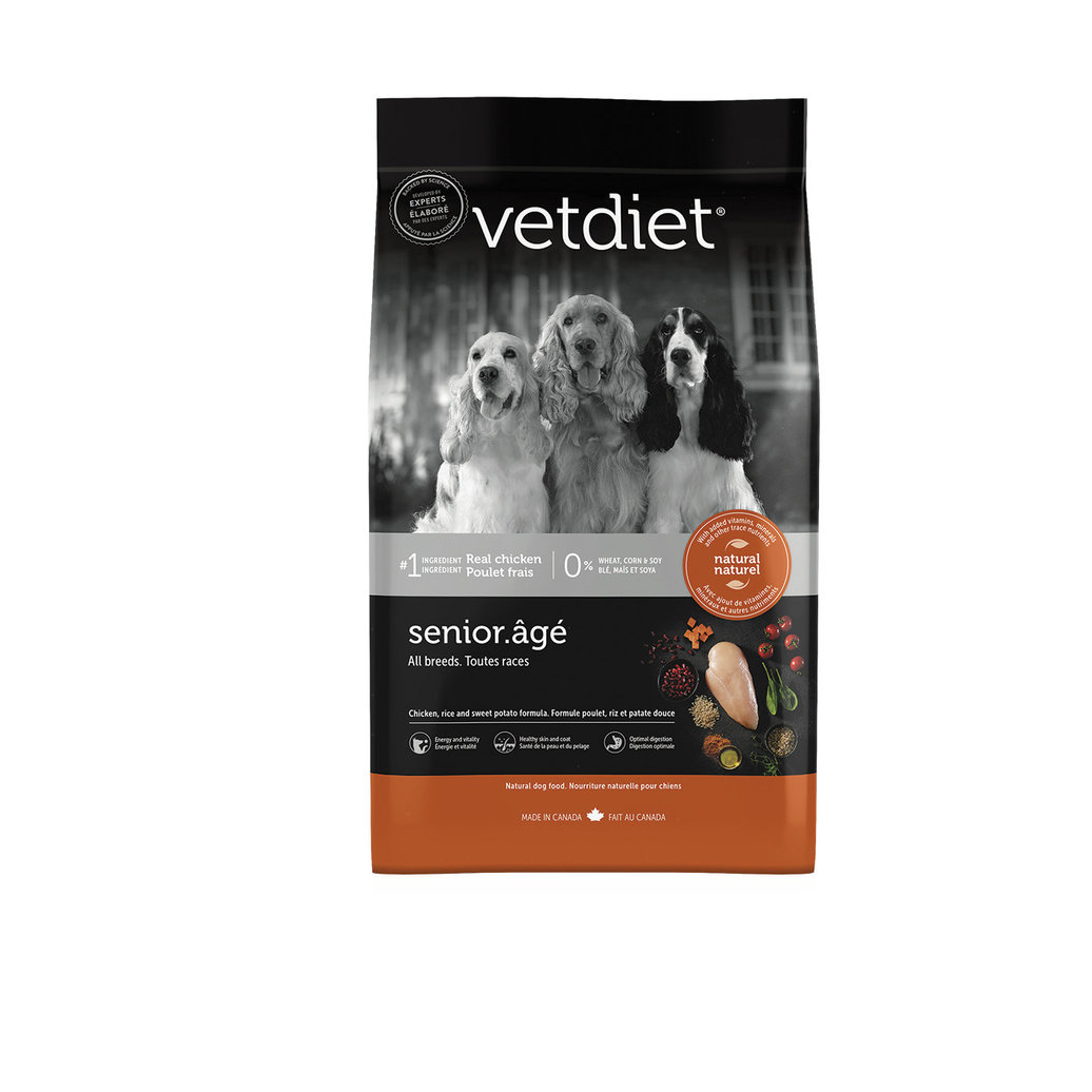 View larger image of Vetdiet, Senior - Chicken & Rice - 6.8 kg - Dry Dog Food