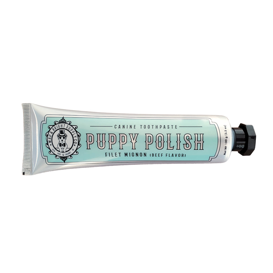 View larger image of Wag & Bright Supply Co., Puppy Polish Dog Toothpaste - Filet Mignon - 100 g