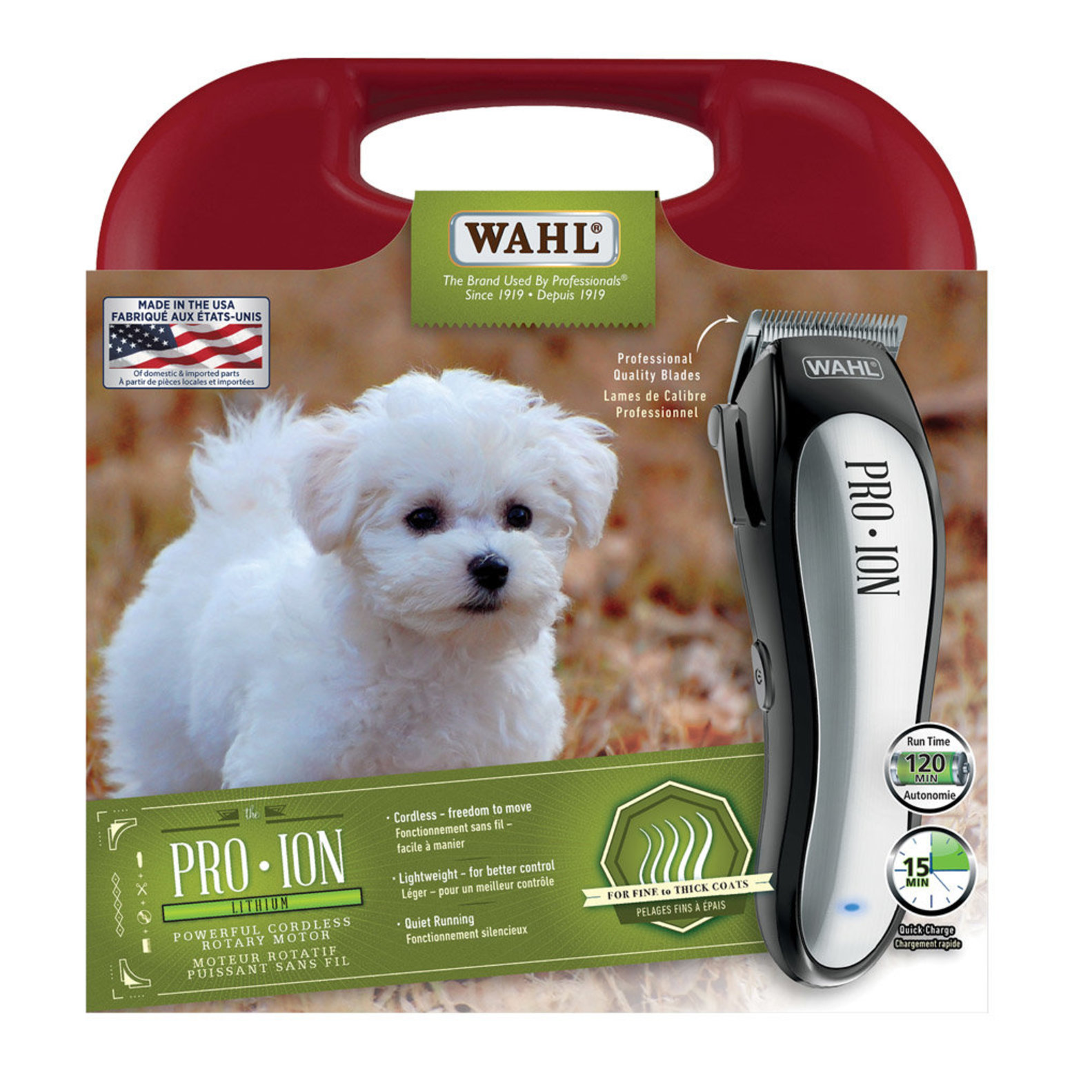 Wahl,Pro Ion-Cordless Lithium Battery Pet Clipper Kit - Ren's Pets