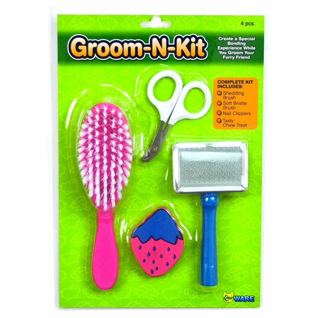 View larger image of Small Animal Grooming Kit - 4 Pc