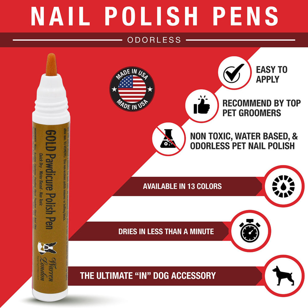 View larger image of Pawdicure Polish Pen - Gold - 16 oz