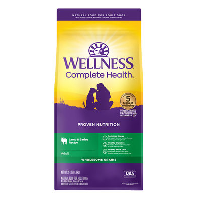 Wellness, Adult Complete Health - Lamb & Barley - 11.8 kg - Dry Dog Food