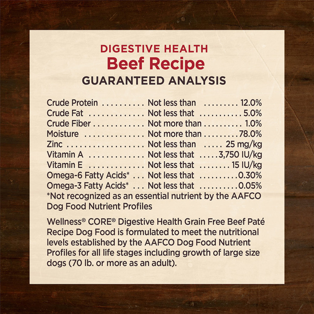 View larger image of Wellness, Can, Adult - Core Digestive Health GF - Beef - 368 g - Wet Dog Food