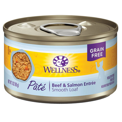 Wellness, Canned Cat Food, Complete Health, Beef & Salmon