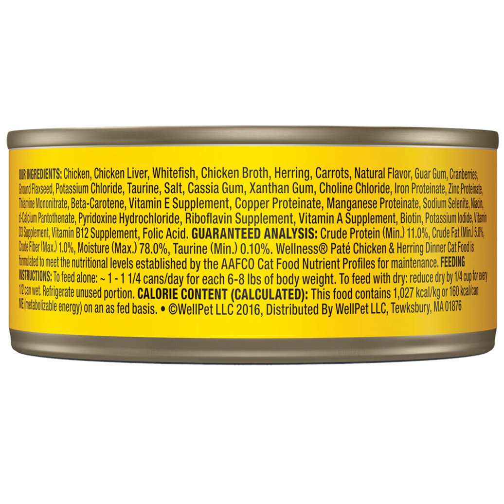 View larger image of Wellness, Canned Cat Food, Complete Health, Chicken & Herring
