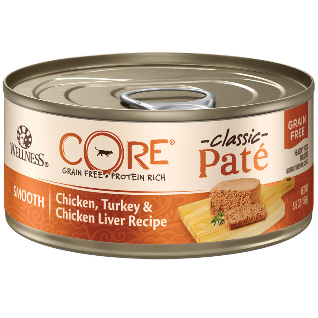 View larger image of Wellness, Canned Cat Food, Core Grain Free, Chicken, Turkey & Chicken Liver - 5.5 oz
