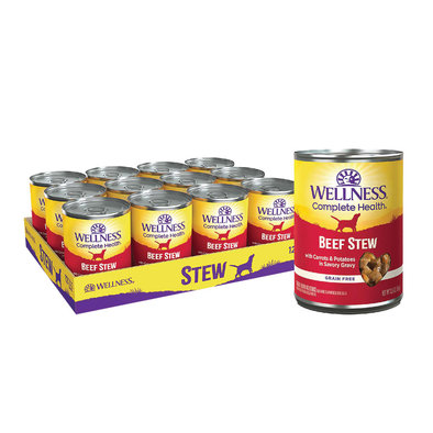 Canned Dog Food, Chunks & Gravy, Beef Stew with Carrots & Potatoes - 12.5 oz