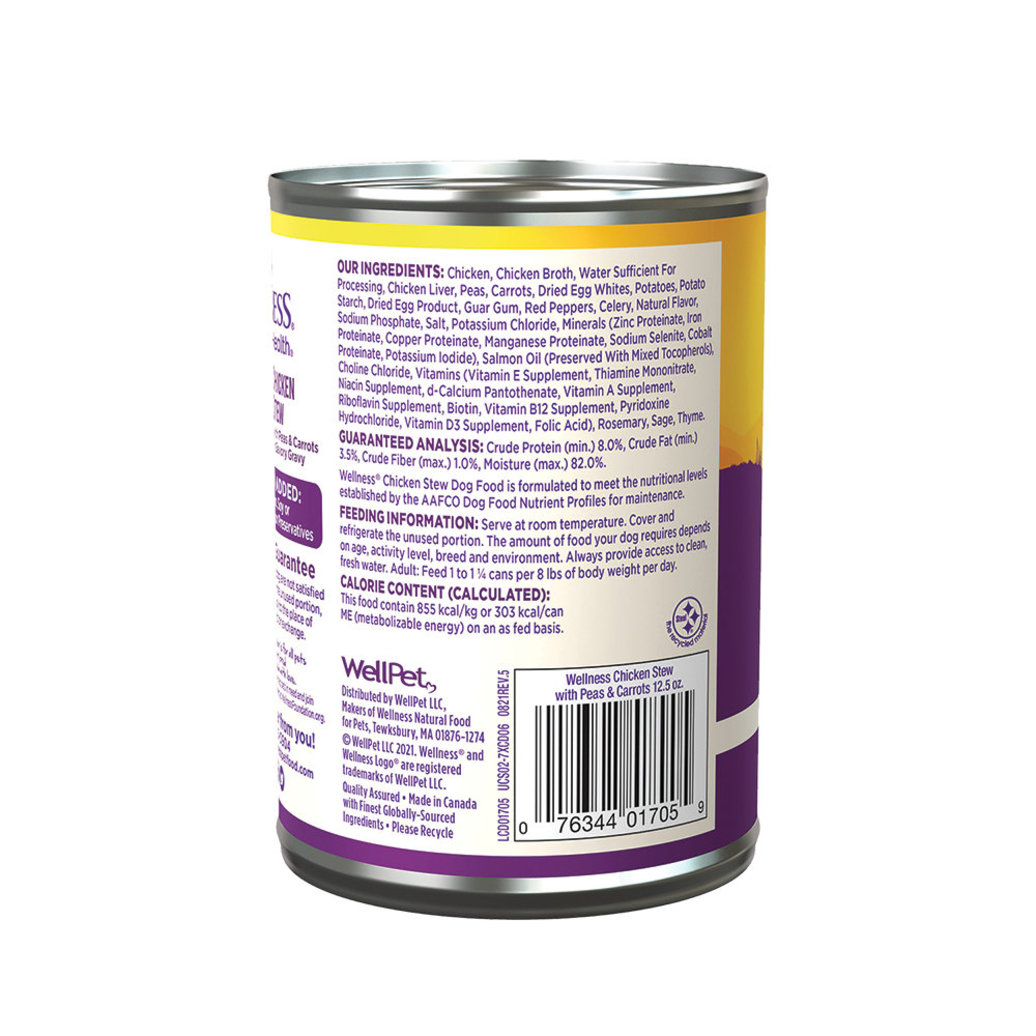 View larger image of Wellness, Canned Dog Food, Chunks & Gravy, Chicken Stew with Carrots & Potatoes - 12.5 oz