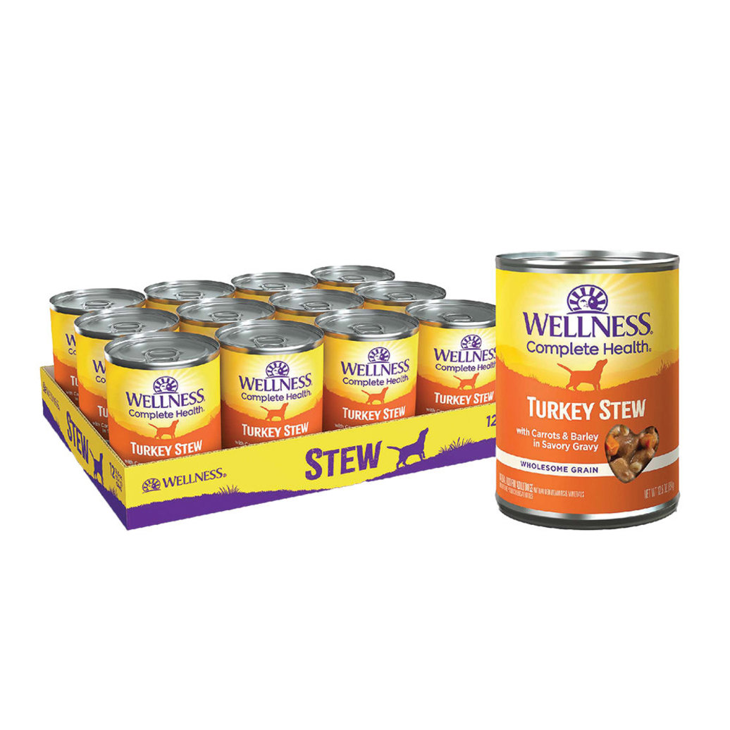 View larger image of Wellness, Canned Dog Food, Chunks & Gravy, Turkey Stew with Barley & Carrots - 12.5 oz