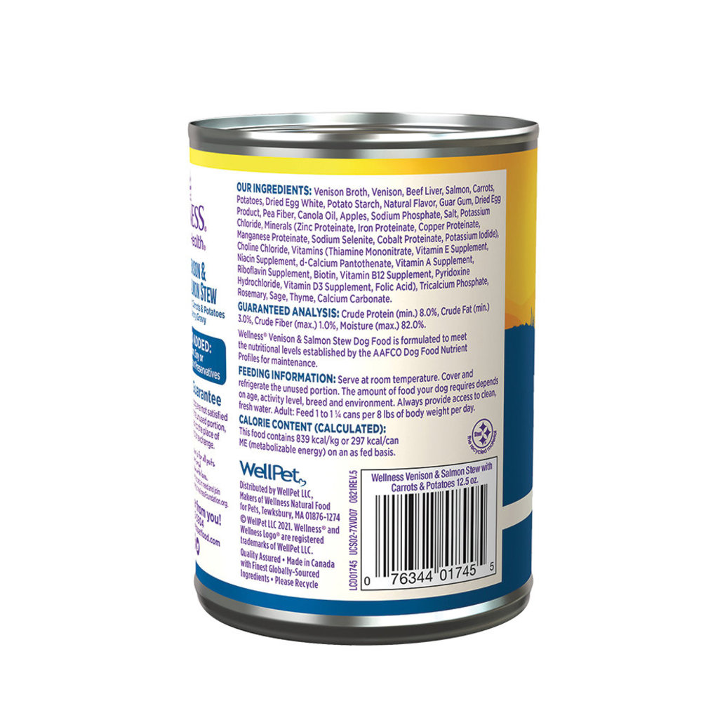 View larger image of Canned Dog Food, Chunks & Gravy, Venison & Salmon Stew with Carrots & Potatoes - 12.5 oz