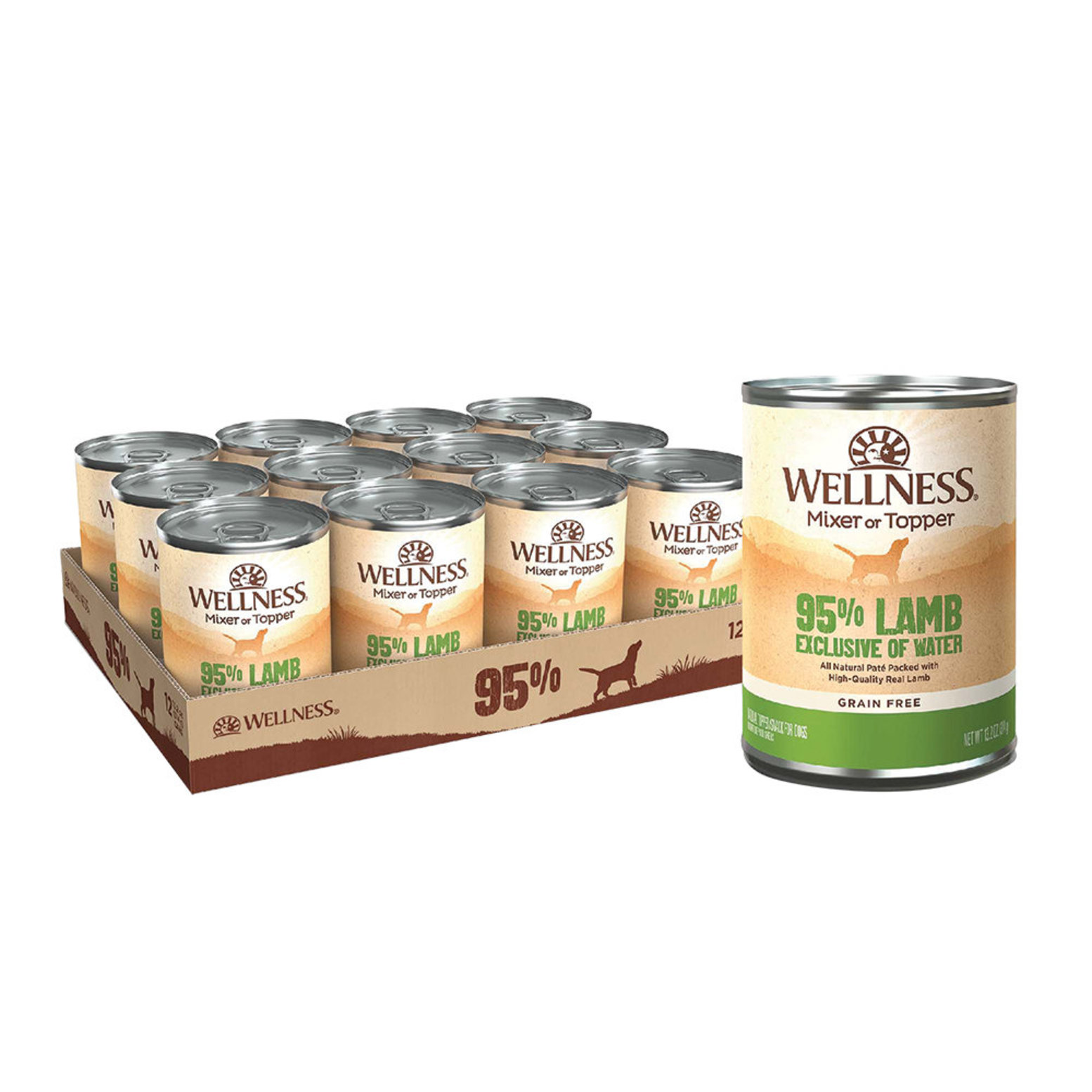 Wellness Canned Dog Food Mixers Toppers 95 Lamb 13oz