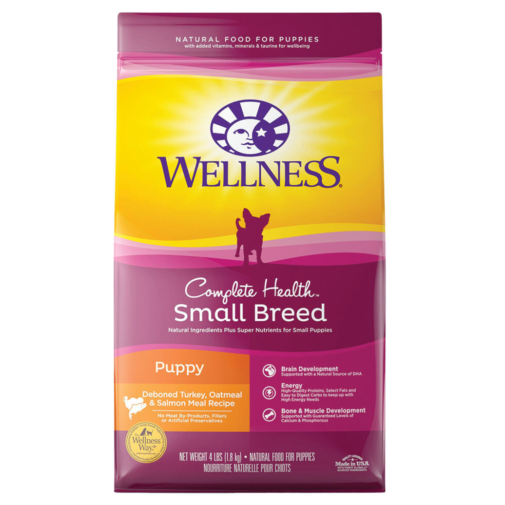 View larger image of Wellness, Complete Health Small Breed, Puppy Turkey, Oatmeal & Salmon - 4 lb