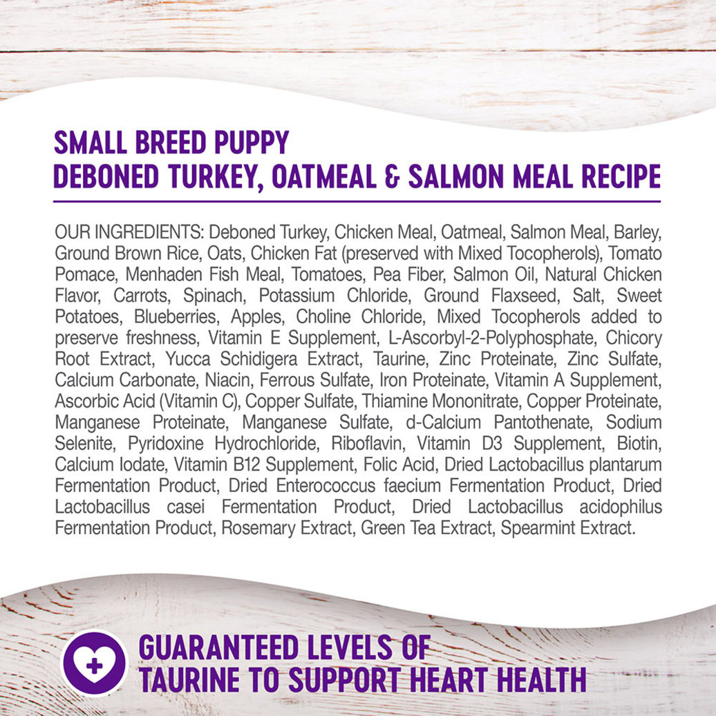 View larger image of Wellness, Complete Health Small Breed, Puppy Turkey, Oatmeal & Salmon - 4 lb