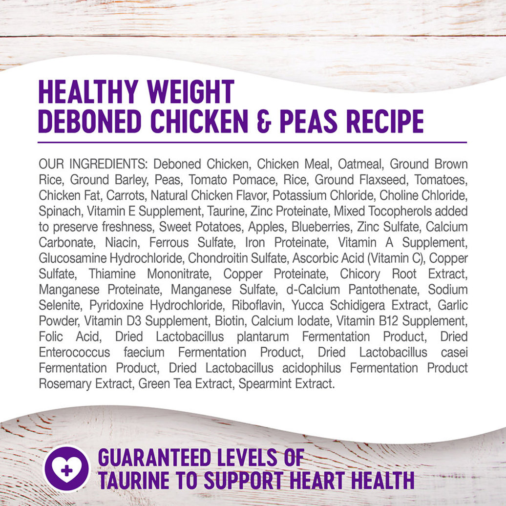 View larger image of Wellness, Complete Health, Healthy Weight Deboned Chicken & Peas