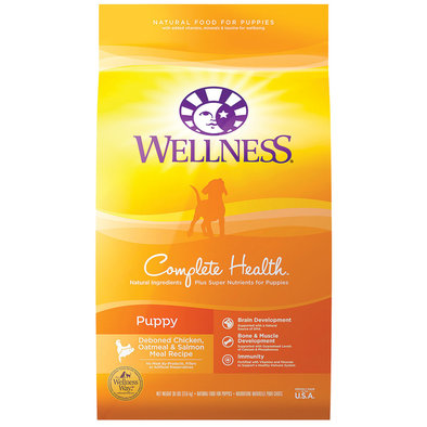 Wellness, Complete Health, Puppy Deboned Chicken, Oatmeal & Salmon
