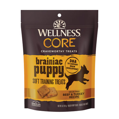 CORE Brainiac Puppy Soft Training Treats - Grain Free, Beef & Turkey - 170 g