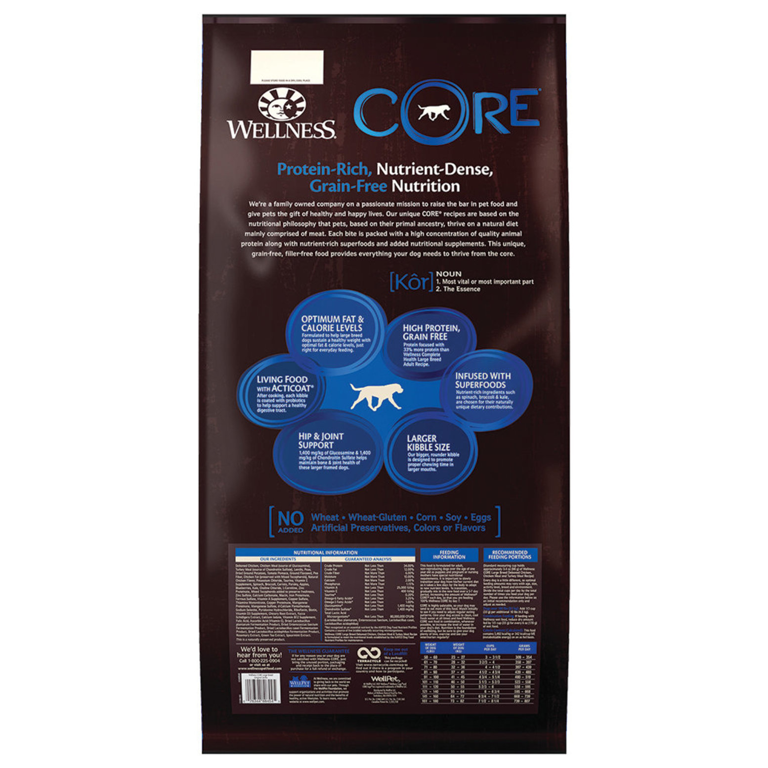 Core large discount breed dog food