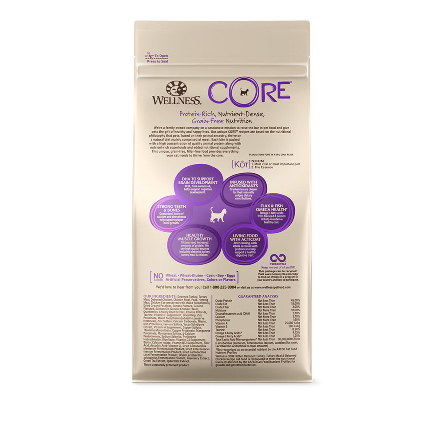 Core wellness sales kitten food