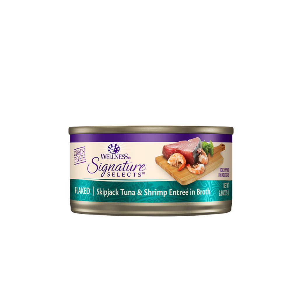 View larger image of Wellness, CORE Signature Selects - Flaked Skipjack Tuna & Shrimp - 79 g - Wet Cat Food