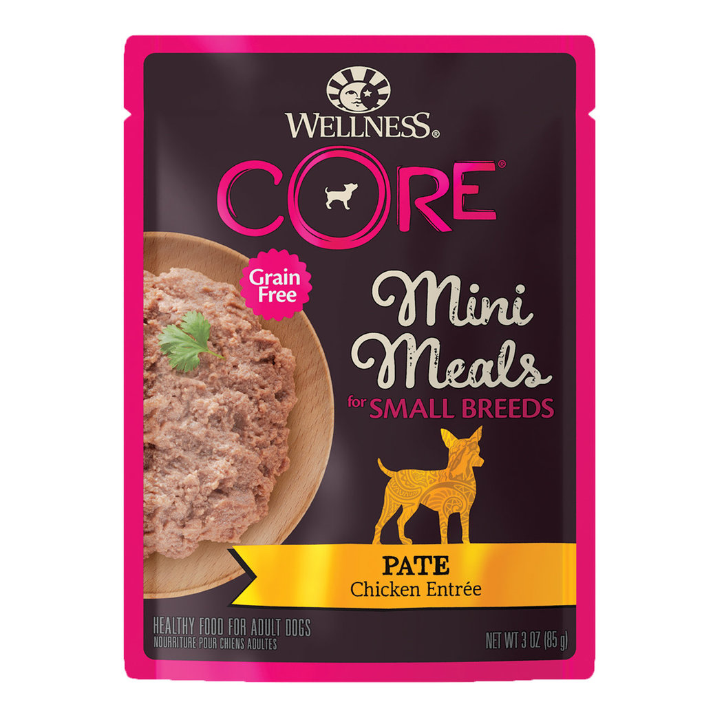 View larger image of Wellness, CORE - Small Breed Mini Meals Pâté Chicken Entrée - 85 g - Wet Dog Food