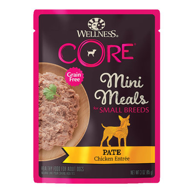 Wellness, CORE - Small Breed Mini Meals Pâté Chicken Entrée - 85 g - Wet Dog Food